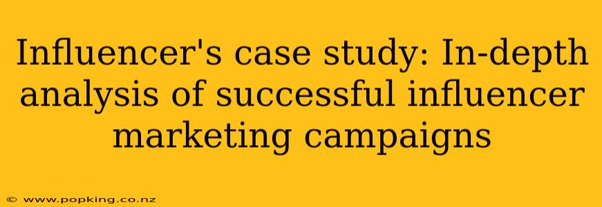 Influencer's case study: In-depth analysis of successful influencer marketing campaigns