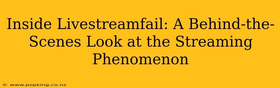 Inside Livestreamfail: A Behind-the-Scenes Look at the Streaming Phenomenon