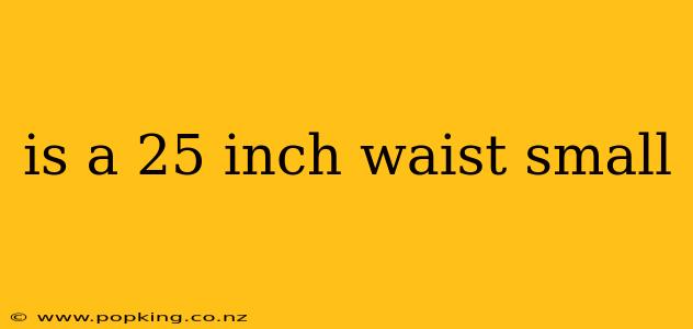 is a 25 inch waist small