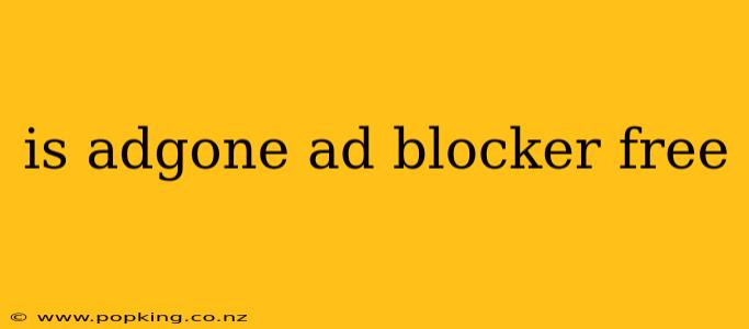 is adgone ad blocker free
