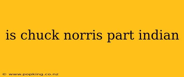 is chuck norris part indian