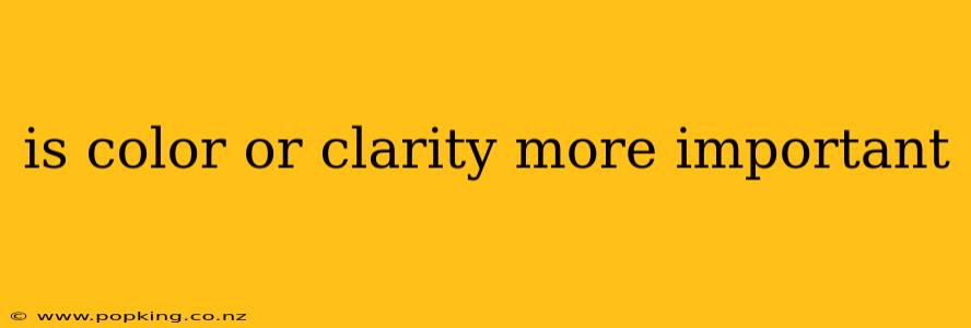 is color or clarity more important