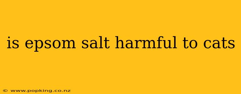 is epsom salt harmful to cats