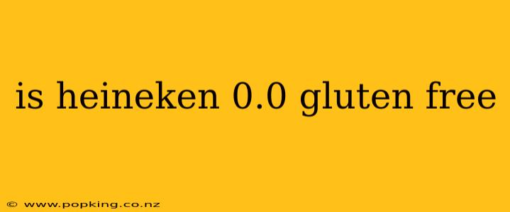 is heineken 0.0 gluten free