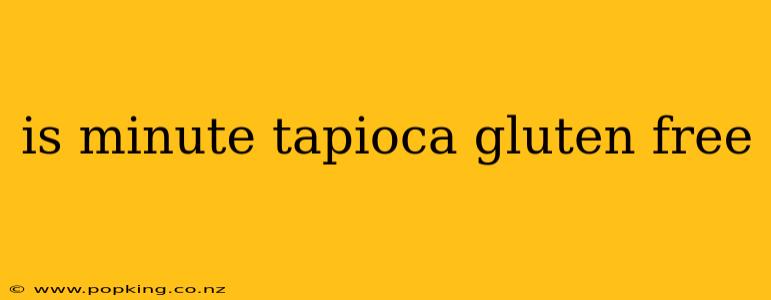is minute tapioca gluten free