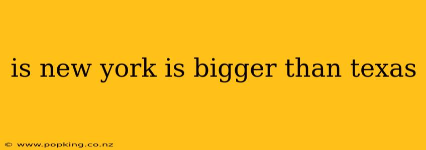 is new york is bigger than texas