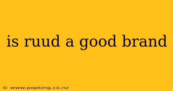 is ruud a good brand