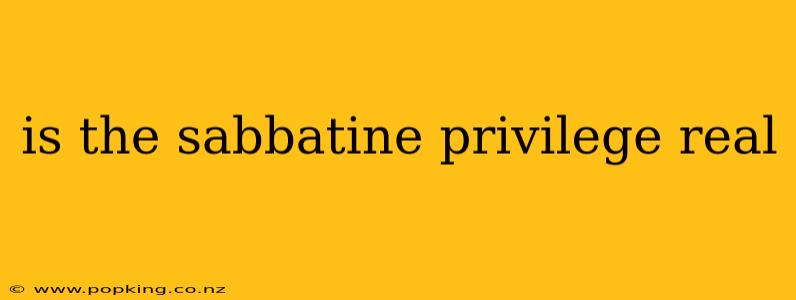is the sabbatine privilege real