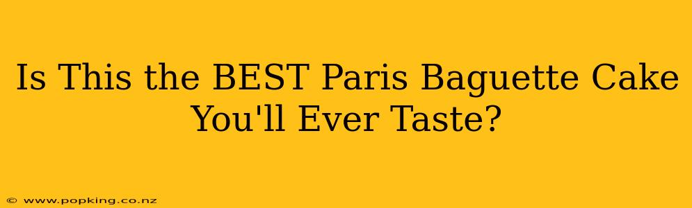 Is This the BEST Paris Baguette Cake You'll Ever Taste?
