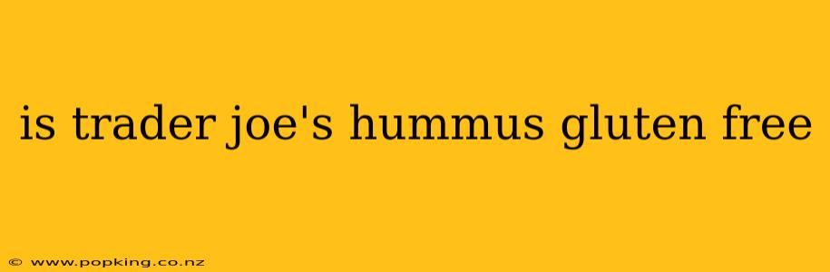 is trader joe's hummus gluten free