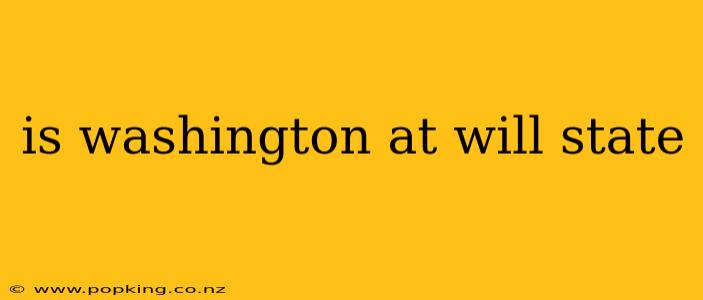 is washington at will state