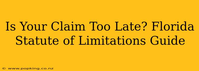 Is Your Claim Too Late? Florida Statute of Limitations Guide