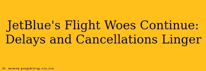 JetBlue's Flight Woes Continue: Delays and Cancellations Linger