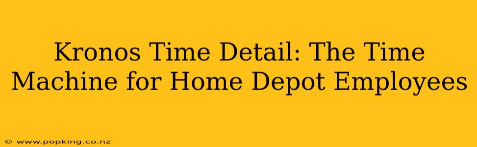 Kronos Time Detail: The Time Machine for Home Depot Employees
