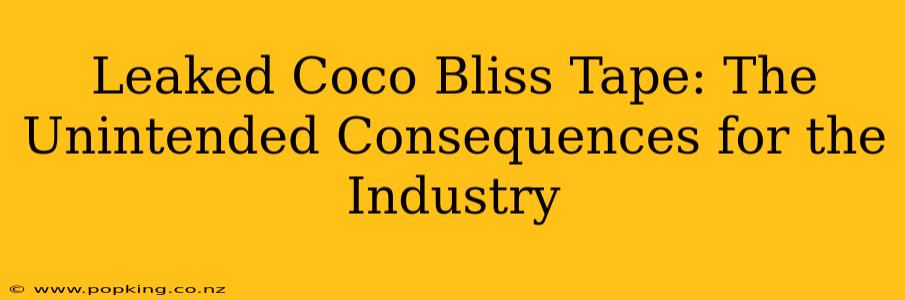 Leaked Coco Bliss Tape: The Unintended Consequences for the Industry
