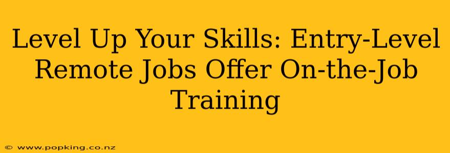 Level Up Your Skills: Entry-Level Remote Jobs Offer On-the-Job Training