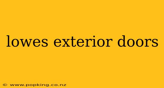 lowes exterior doors