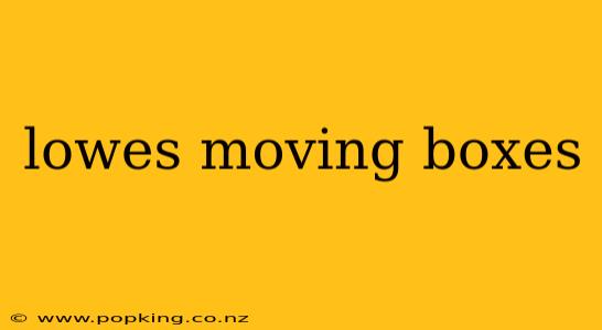 lowes moving boxes