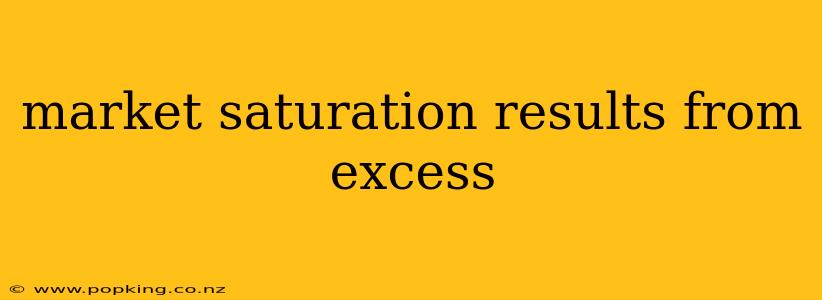 market saturation results from excess