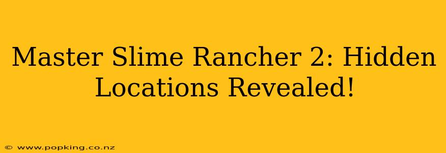 Master Slime Rancher 2: Hidden Locations Revealed!