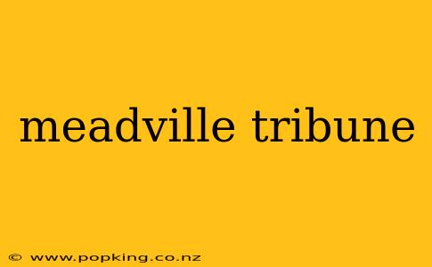 meadville tribune
