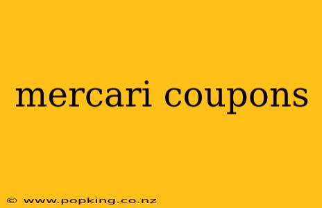 mercari coupons