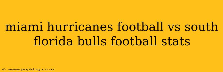 miami hurricanes football vs south florida bulls football stats