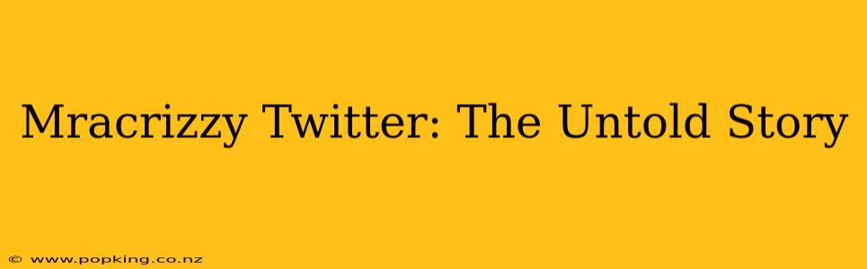 Mracrizzy Twitter: The Untold Story