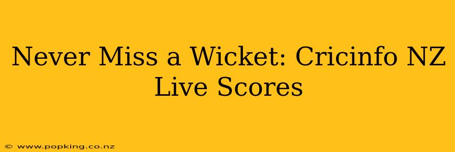 Never Miss a Wicket: Cricinfo NZ Live Scores