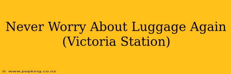 Never Worry About Luggage Again (Victoria Station)