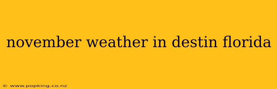 november weather in destin florida