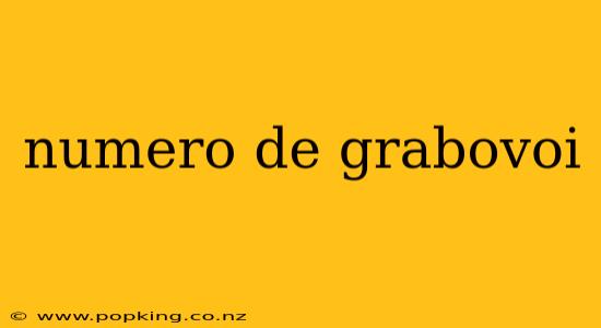 numero de grabovoi