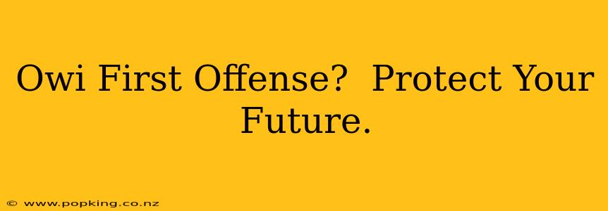 Owi First Offense?  Protect Your Future.