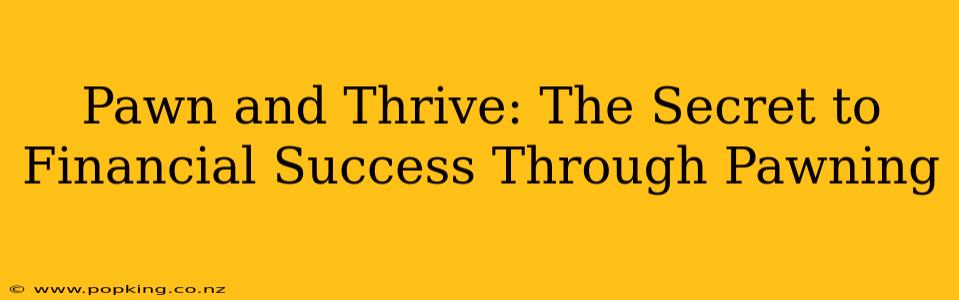 Pawn and Thrive: The Secret to Financial Success Through Pawning