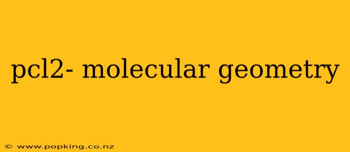 pcl2- molecular geometry