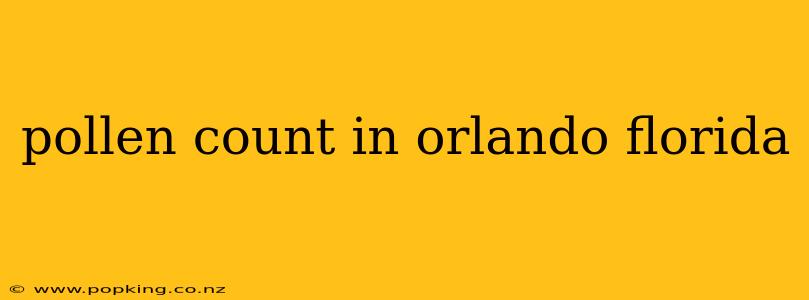pollen count in orlando florida