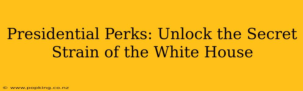 Presidential Perks: Unlock the Secret Strain of the White House