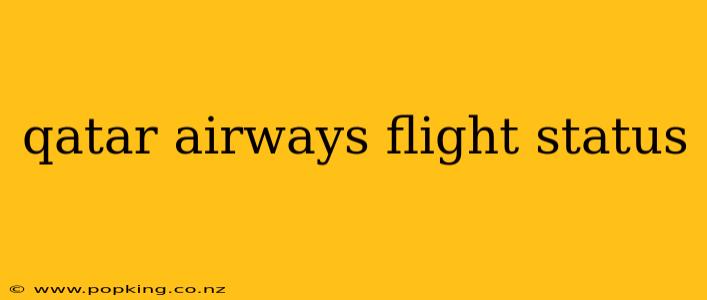 qatar airways flight status