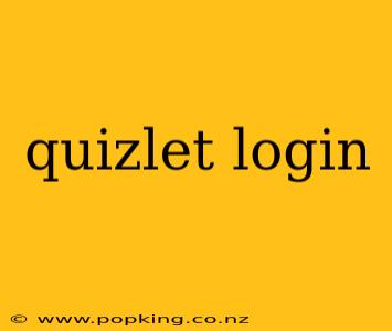quizlet login