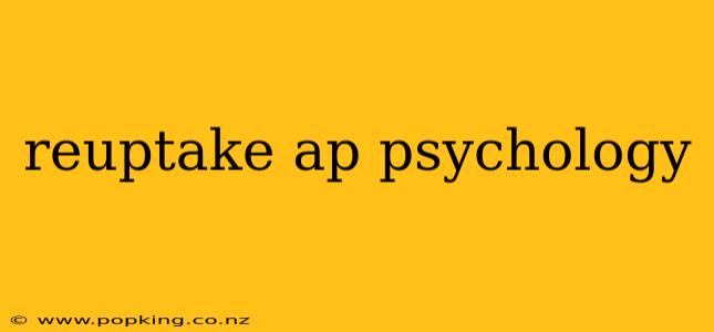 reuptake ap psychology