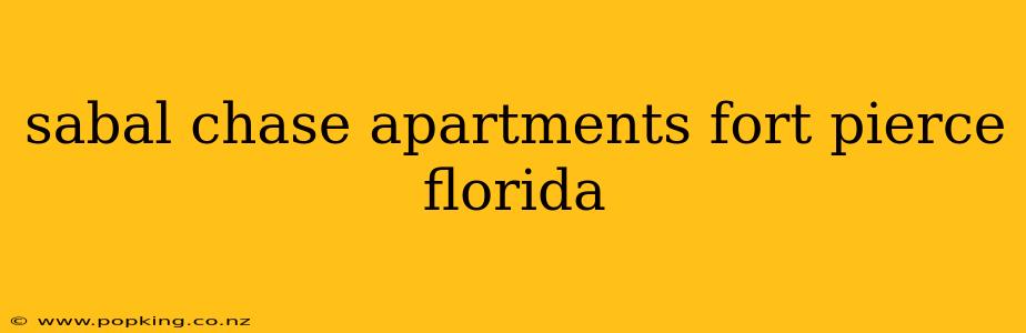 sabal chase apartments fort pierce florida