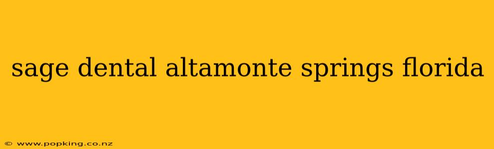 sage dental altamonte springs florida