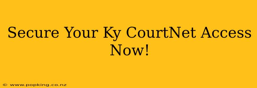 Secure Your Ky CourtNet Access Now!