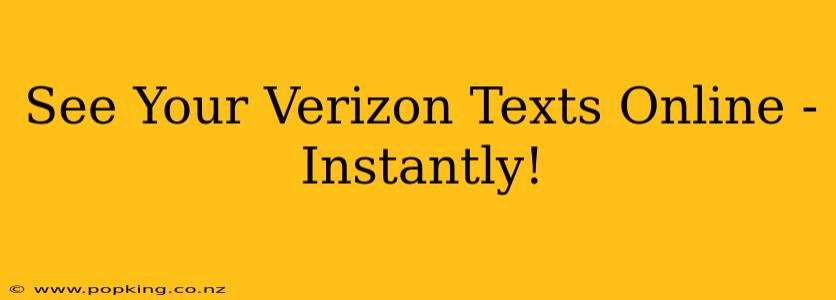 See Your Verizon Texts Online - Instantly!