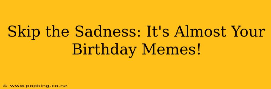 Skip the Sadness: It's Almost Your Birthday Memes!