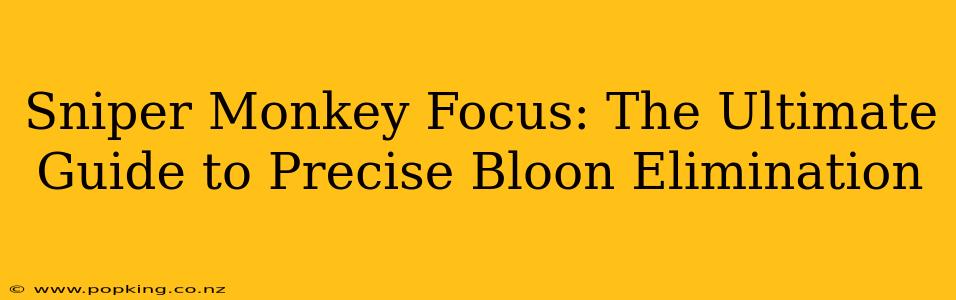 Sniper Monkey Focus: The Ultimate Guide to Precise Bloon Elimination