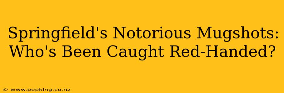 Springfield's Notorious Mugshots: Who's Been Caught Red-Handed?
