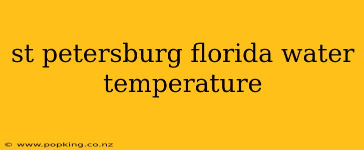 st petersburg florida water temperature