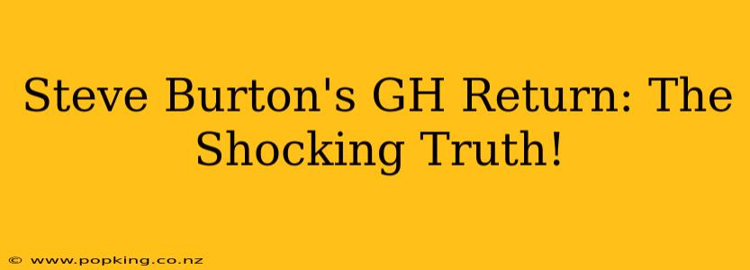 Steve Burton's GH Return: The Shocking Truth!