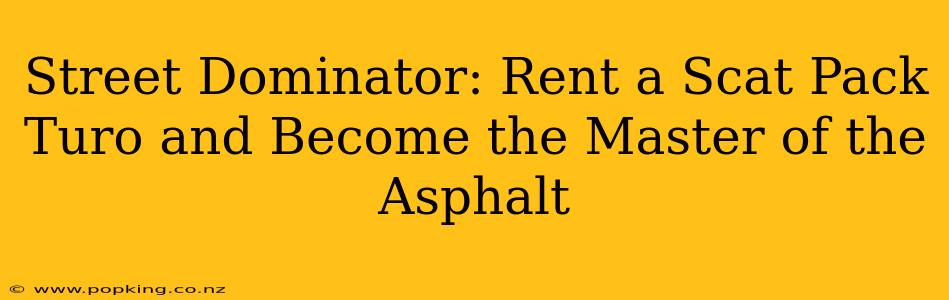 Street Dominator: Rent a Scat Pack Turo and Become the Master of the Asphalt
